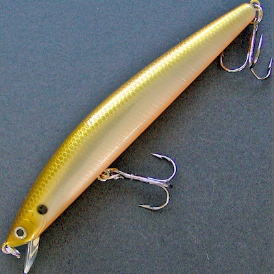 HUIOP Jerkbaits for Bass with Treble Hook Medium Diving Minnow