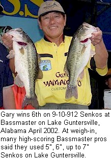 Senko Fishing for Bass on Newton Lake, NJ 