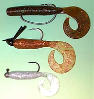 3 Single Tail Grub – River Rock Custom Baits