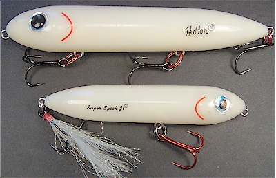 Heddon Red & White Brush Popper For Sale