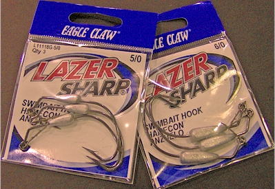 Eagle Claw Lazer Sharp Hooks size 7/0 qty-5