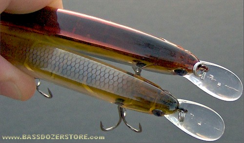 VINTAGE COTTON CORDELL DEEP BIG O FISHING LURE brown chrome crawfish  crayfish