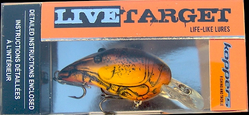 LOT OF 2 Koppers Live Target Life Like Crawfish Crankbait Bass Lures 5/8 oz  $39.99 - PicClick
