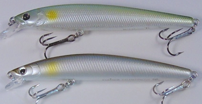 Discontinued Lucky Craft Fat Mini D-7 Chartreuse Shad Crankbait