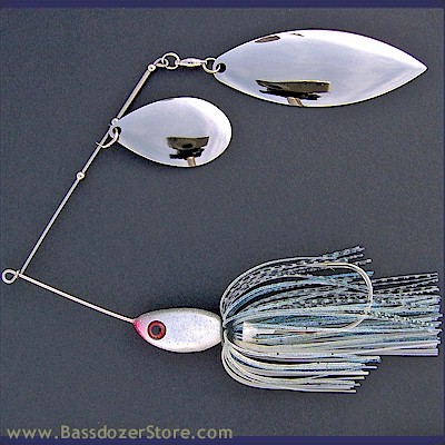 1/2oz Bassify Bass Baits COD Spinnerbaits with T-Tail Soft Plastic Grubs