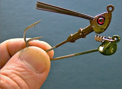 Bassdozer's Custom Wacky Jig Heads with Weedguard