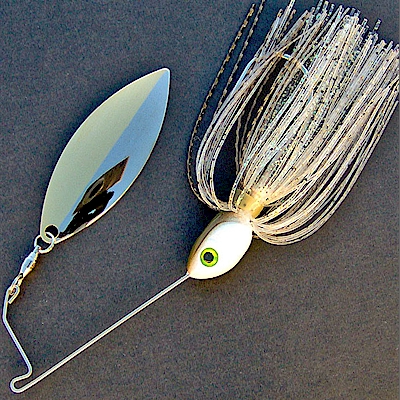 Lot of 6 Worth Mfg #5 Chartreuse Willow Leaf Spinnerbait Blades 
