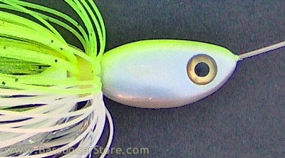 The Fishing Armory .308 Bass Spinner Lure (Color: White)