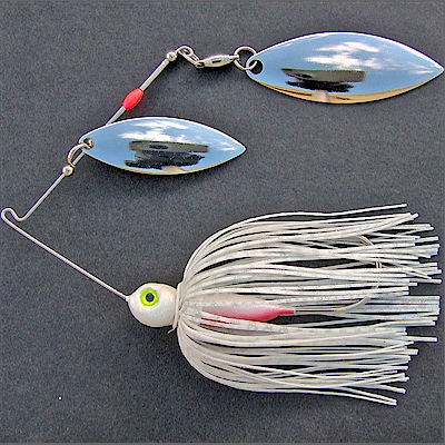 Bassdozer's Heavy Duty Chartreuse White Spinnerbaits for Bass