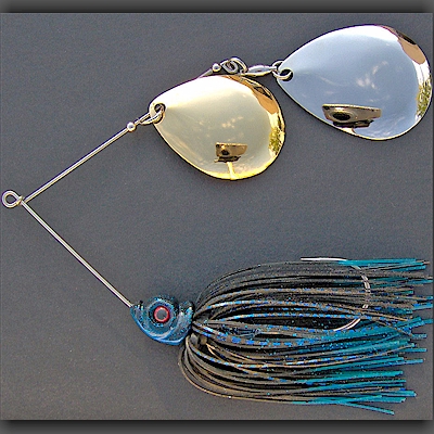 Black Spinnerbait - Gold Deep Cup Colorado