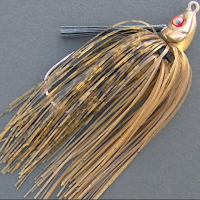 1st Gen Fishing SWIM34-07 FlashX Swim Jig 3/4oz Green Pumpkin