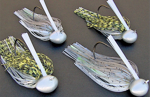 Bass Jigs Finesse 10 Total  Smoke Shad w/trailer