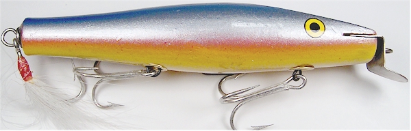 Creek Chub Pikie - Wood Lure -Glass Eyes - 1920's 5 including lip 