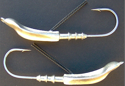 Geore Saltwater Fishing Jigs With Spoon Jig Heads Hook Baits Bass